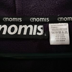 Vintage Nomis Purple Hooded Weather Resistant Snowboard Jacket. Size Large.